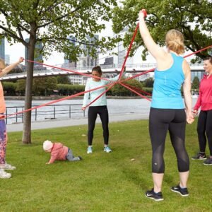 Fit mit Kinderwagen und Trage